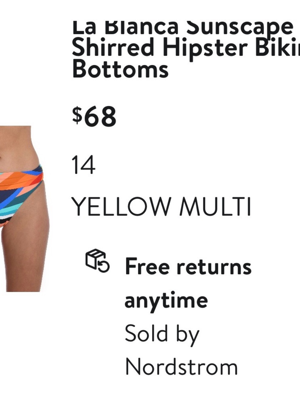 La Blanca Sunscape Shirred Triangle Bikini Set Size 14 - Picture 5 of 5